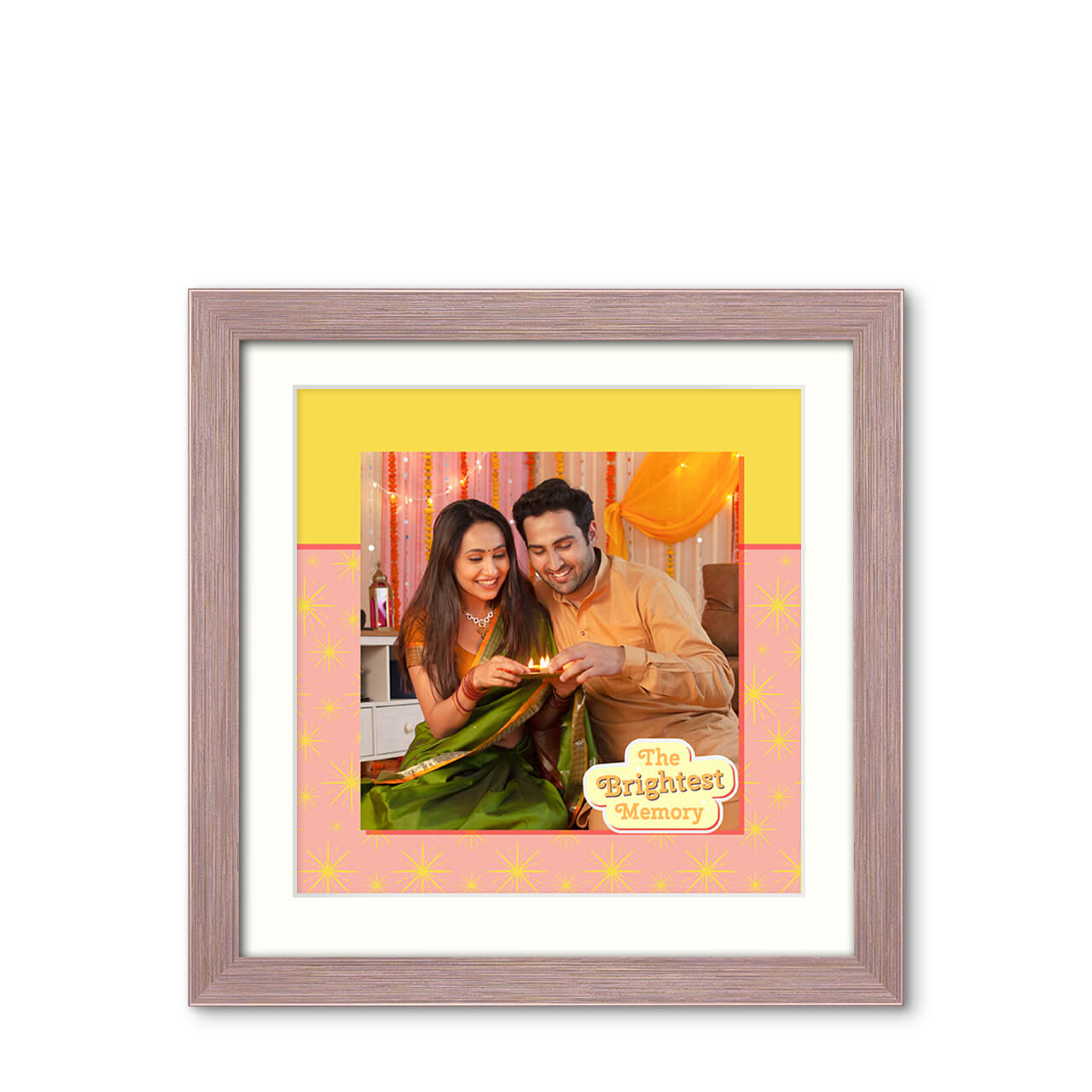 Festive Sparkle - Metallic Lustre Frame with Photo Festive Sparkle - Metallic Lustre Frame with Photo