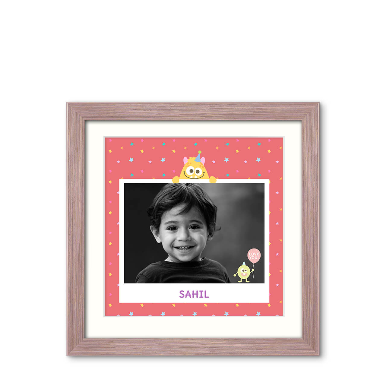 Monster Party - Metallic Lustre Frame with Photo Monster Party - Metallic Lustre Frame with Photo