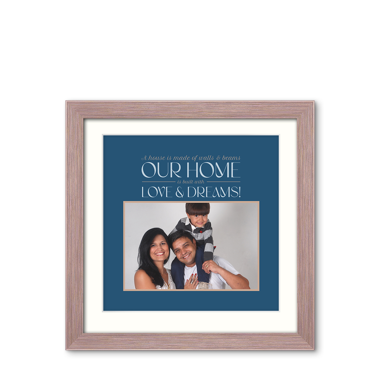 Our Home - Metallic Lustre Frame with Photo Our Home - Metallic Lustre Frame with Photo
