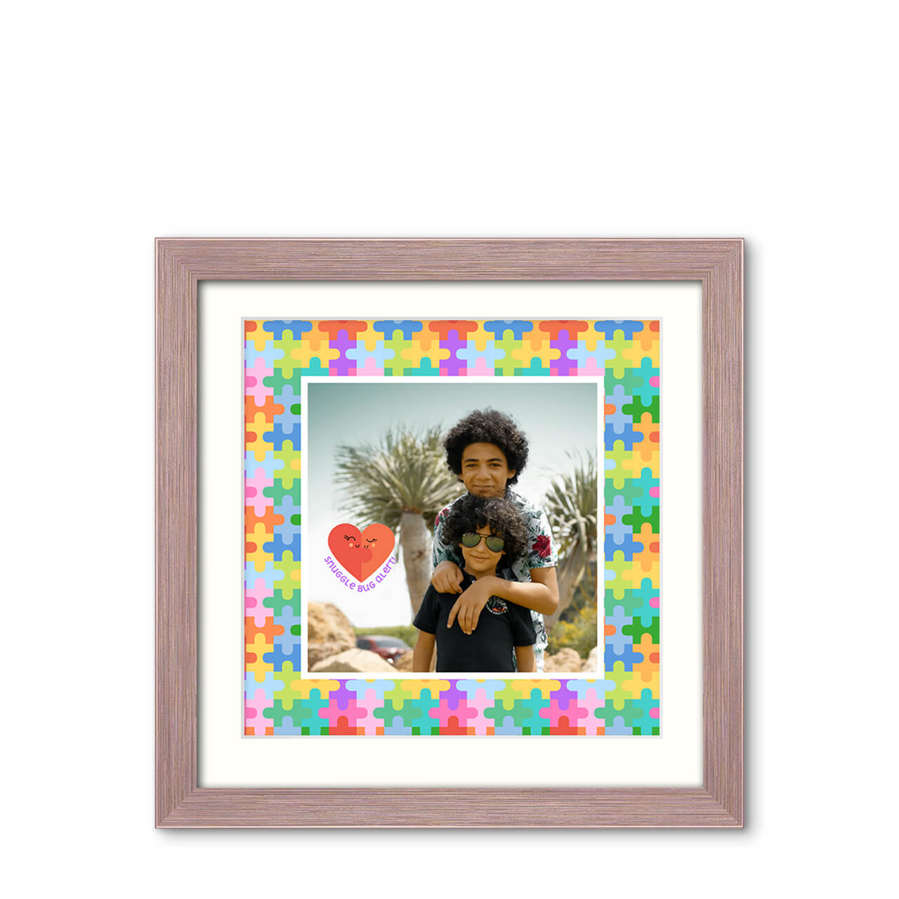 Puzzle Pop - Metallic Lustre Frame with Photo Puzzle Pop - Metallic Lustre Frame with Photo