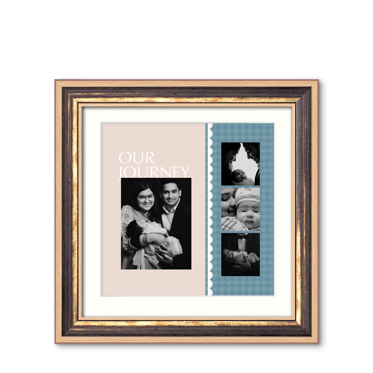 Our Journey - Modern Chestnut Frame with Photo