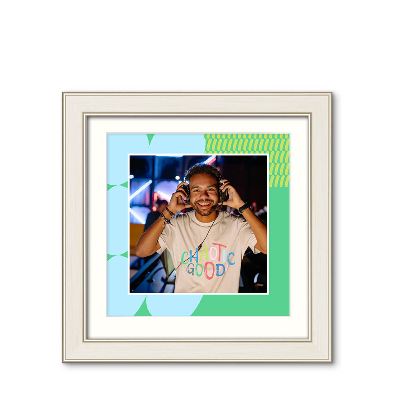 Aqua Drift - Modern Vogue Frame with Photo Aqua Drift - Modern Vogue Frame with Photo