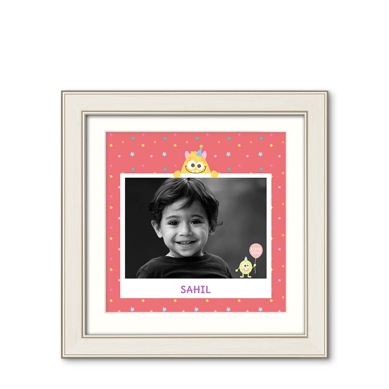 Monster Party - Modern Vogue Frame with Photo Monster Party - Modern Vogue Frame with Photo