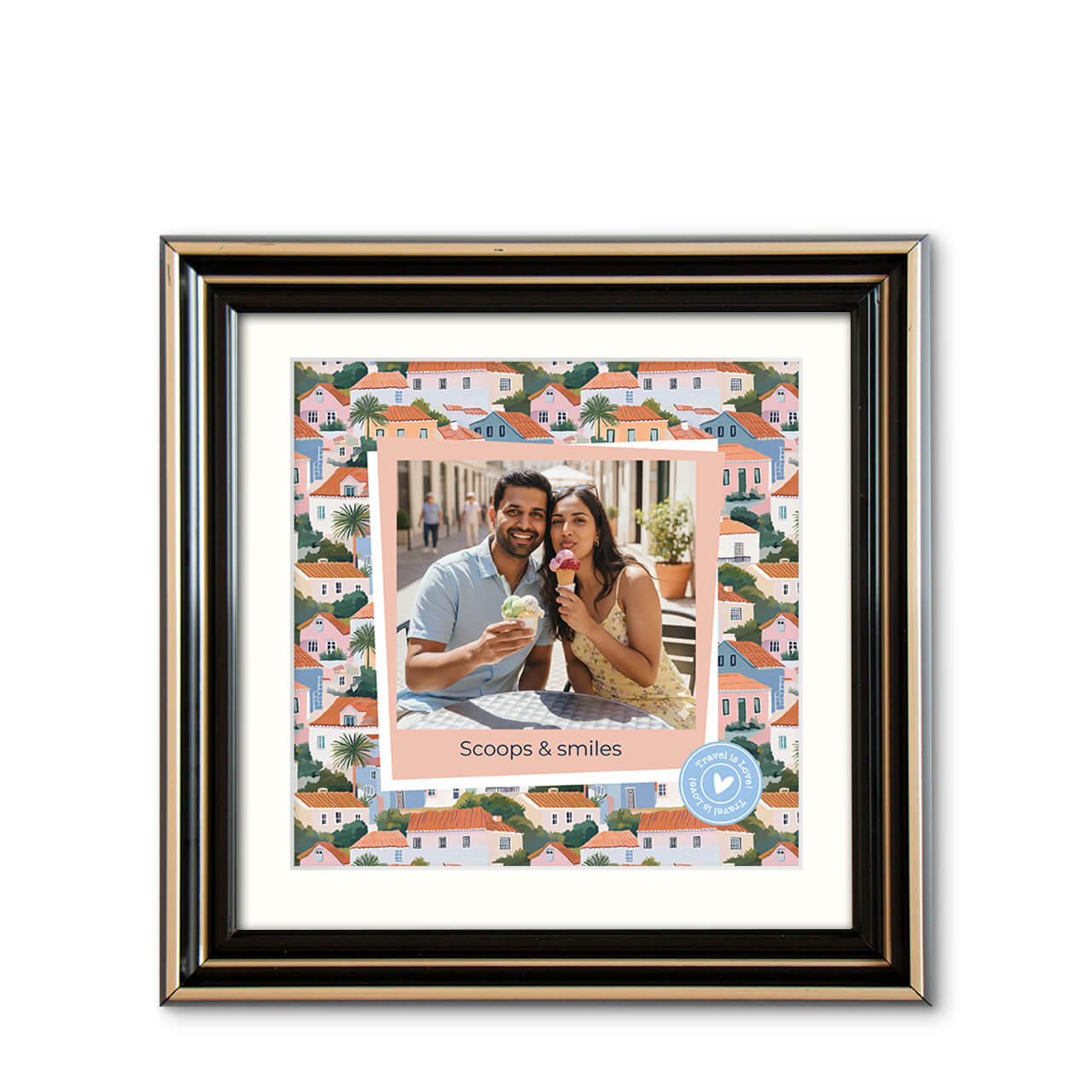 Bruised Passports - Modern Wood Frame with Photo Bruised Passports - Modern Wood Frame with Photo