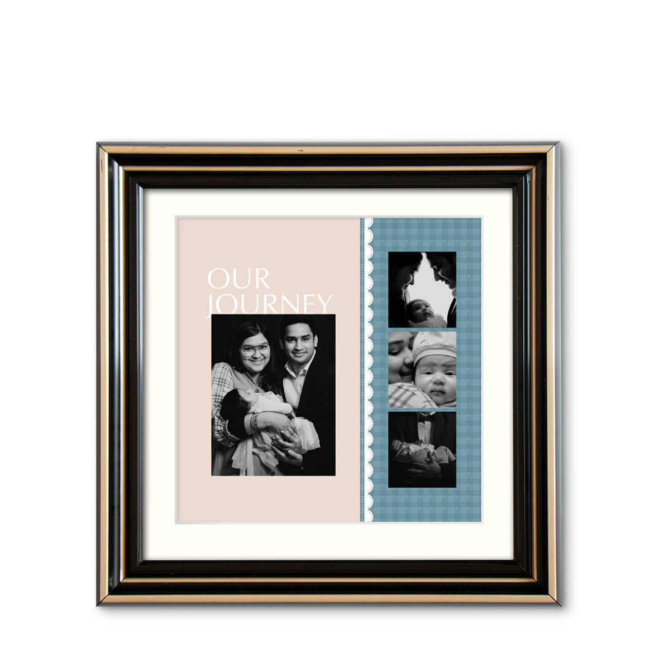 Our Journey - Modern Wood Frame with Photo Our Journey - Modern Wood Frame with Photo