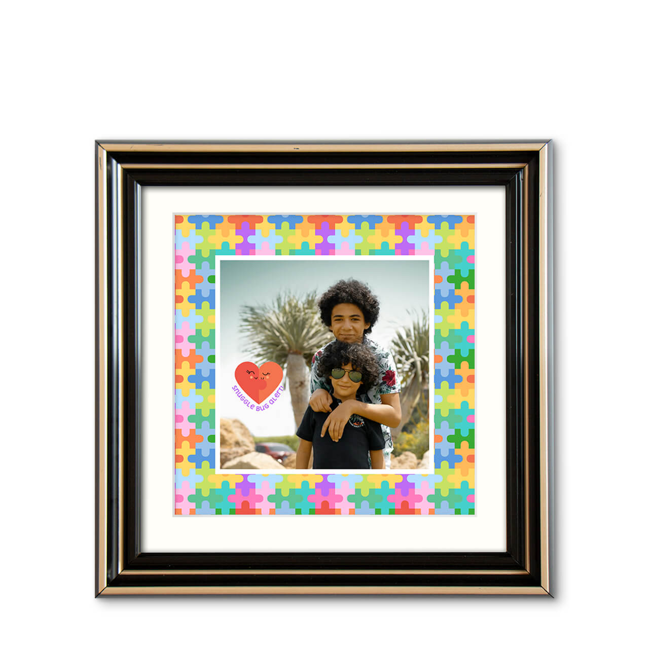 Puzzle Pop - Modern Wood Frame with Photo Puzzle Pop - Modern Wood Frame with Photo