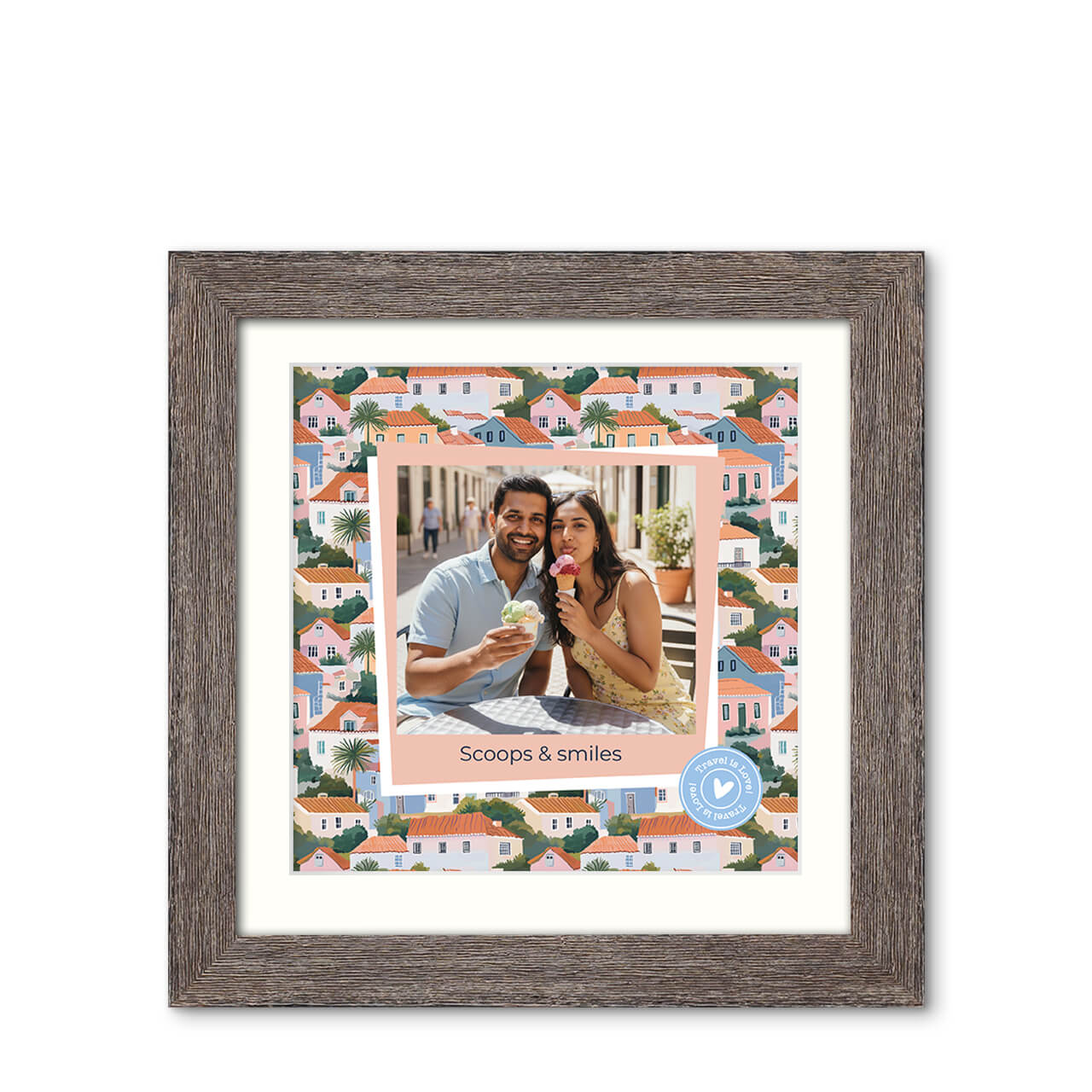 Bruised Passports - Natural Grooves Frame with Photo Bruised Passports - Natural Grooves Frame with Photo
