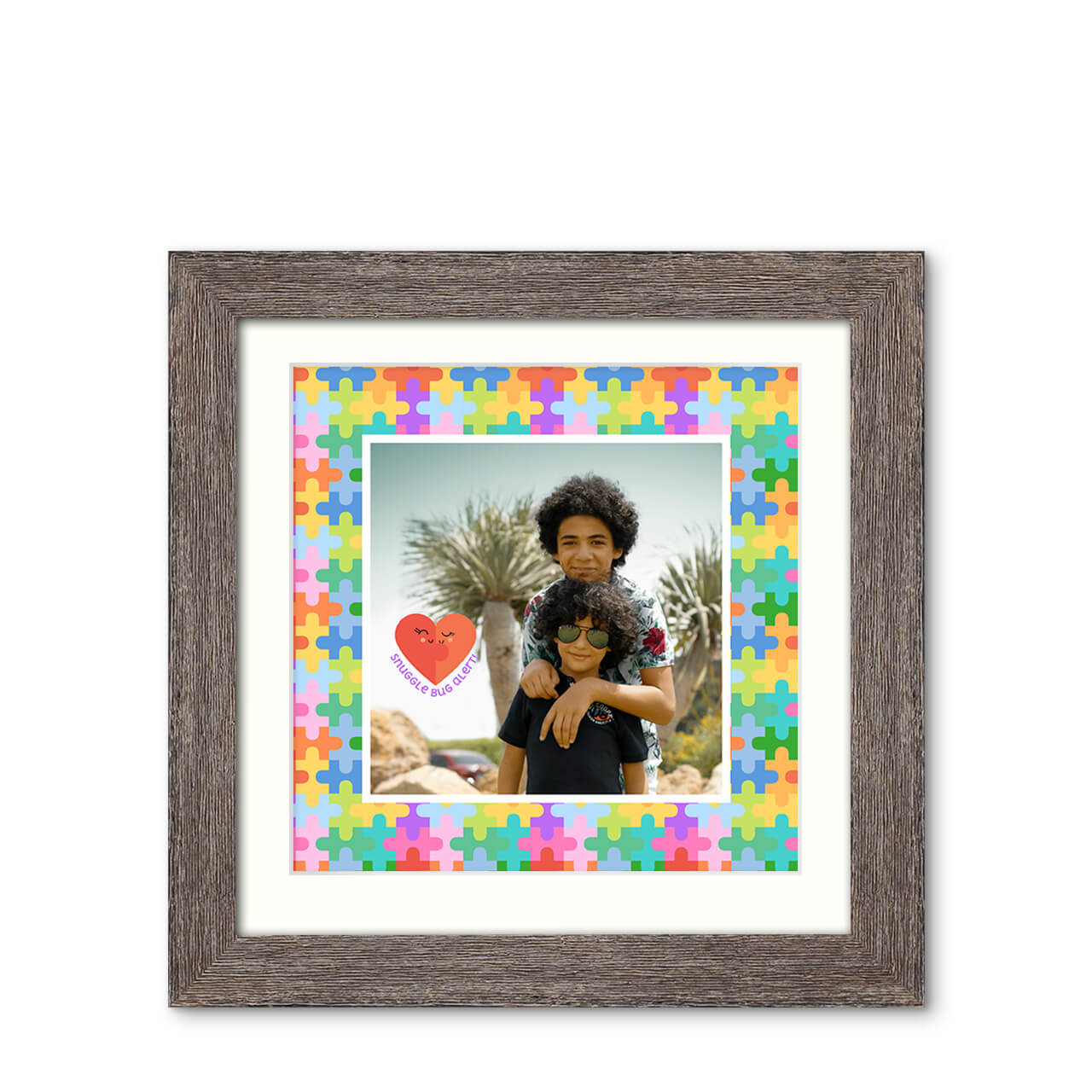 Puzzle Pop - Natural Grooves Frame with Photo Puzzle Pop - Natural Grooves Frame with Photo
