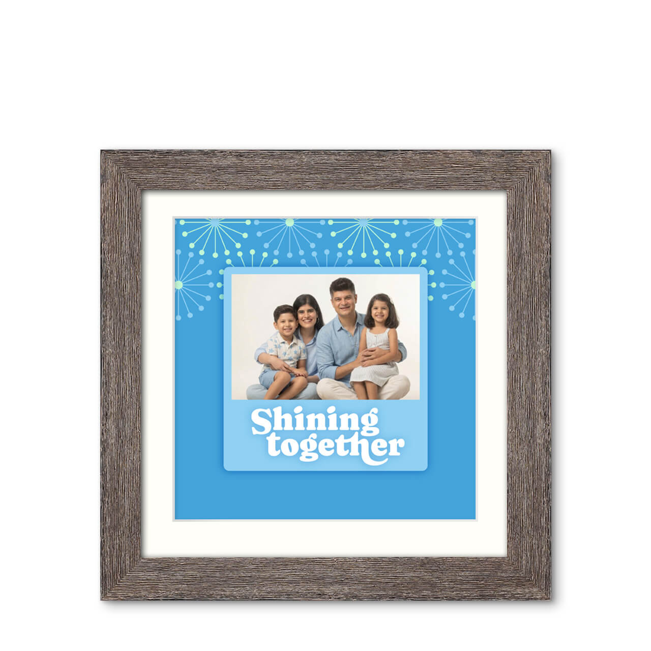 Shining Together - Natural Grooves Frame with Photo Shining Together - Natural Grooves Frame with Photo