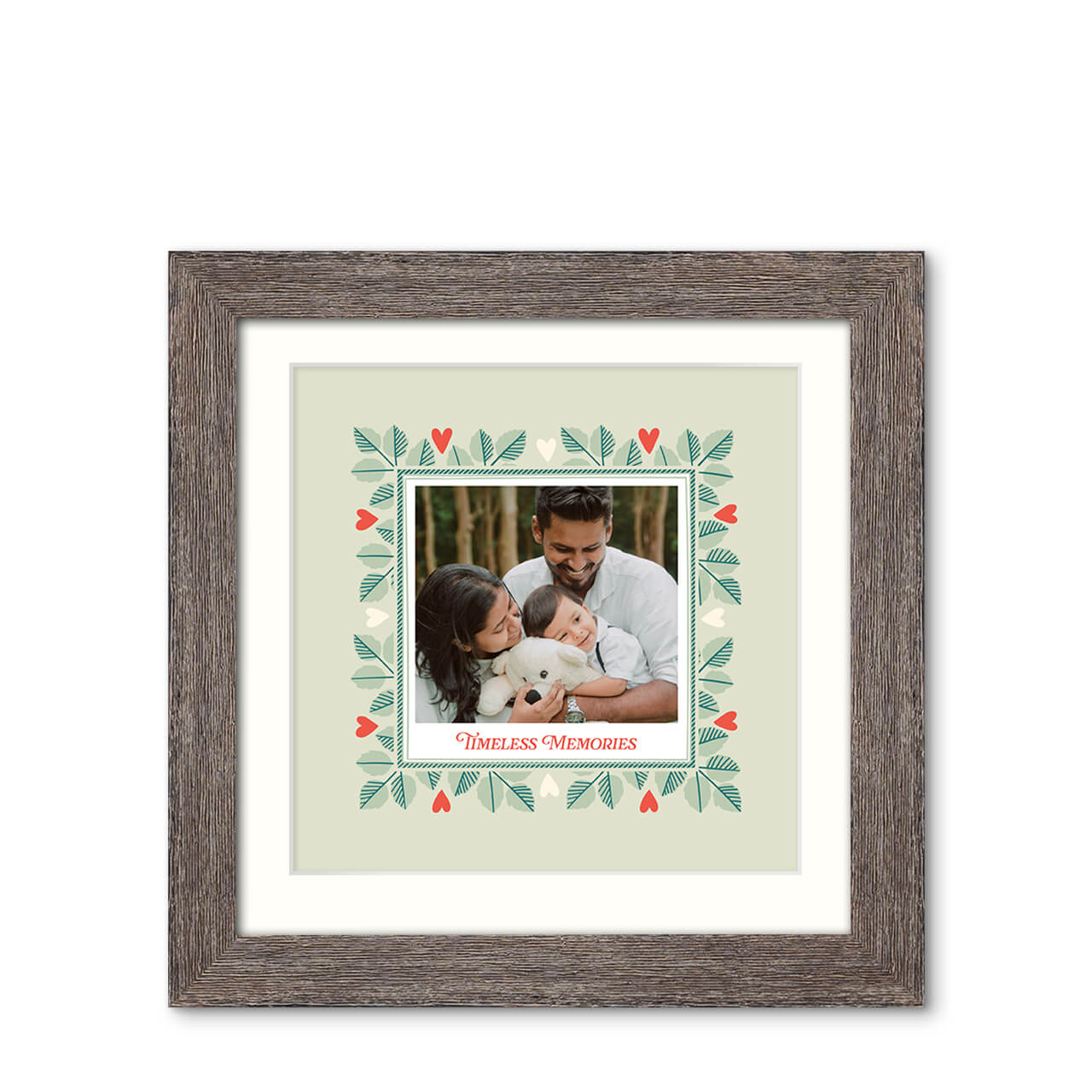 Timeless Memories - Natural Grooves Frame with Photo Timeless Memories - Natural Grooves Frame with Photo