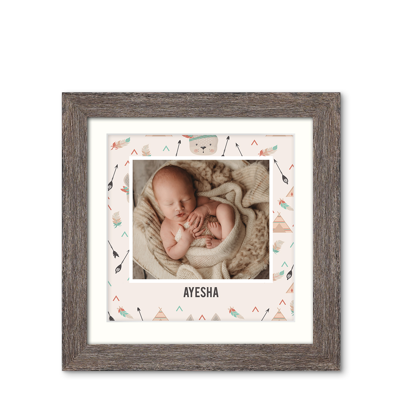 Wild Spirit - Natural Grooves Frame with Photo Wild Spirit - Natural Grooves Frame with Photo