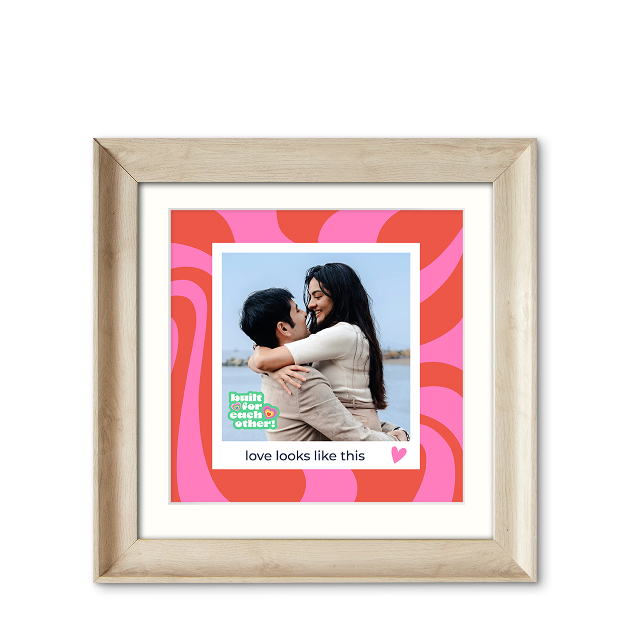Berry Flow - Natural Wood Frame with Photo Berry Flow - Natural Wood Frame with Photo