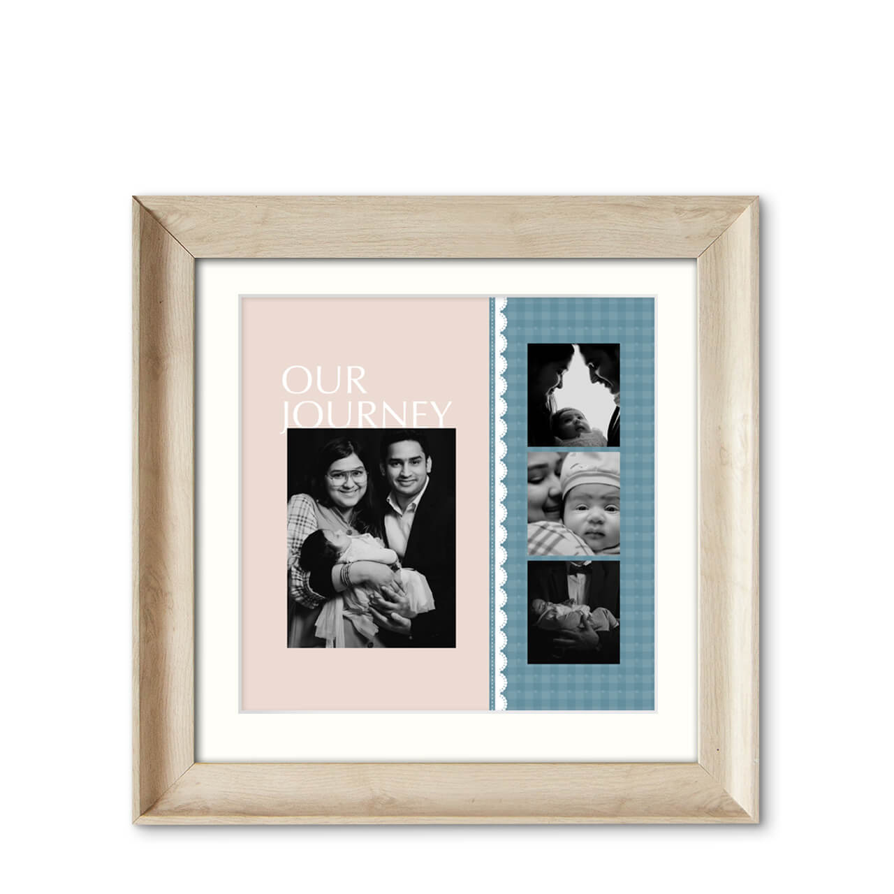 Our Journey - Natural Wood Frame with Photo Our Journey - Natural Wood Frame with Photo