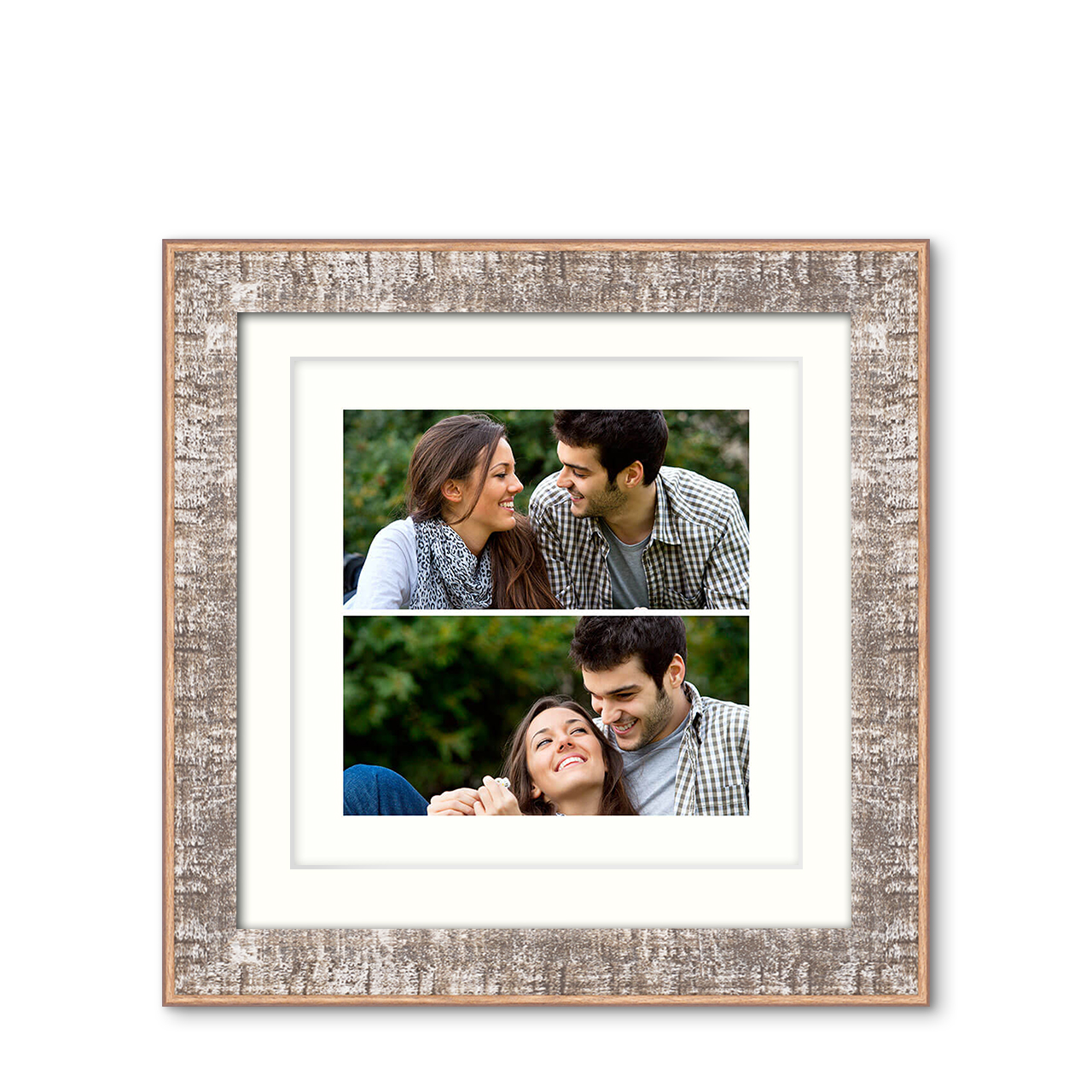 2-Photo Landscape - Rustic Vibe Frame with Photo 2-Photo Landscape - Rustic Vibe Frame with Photo