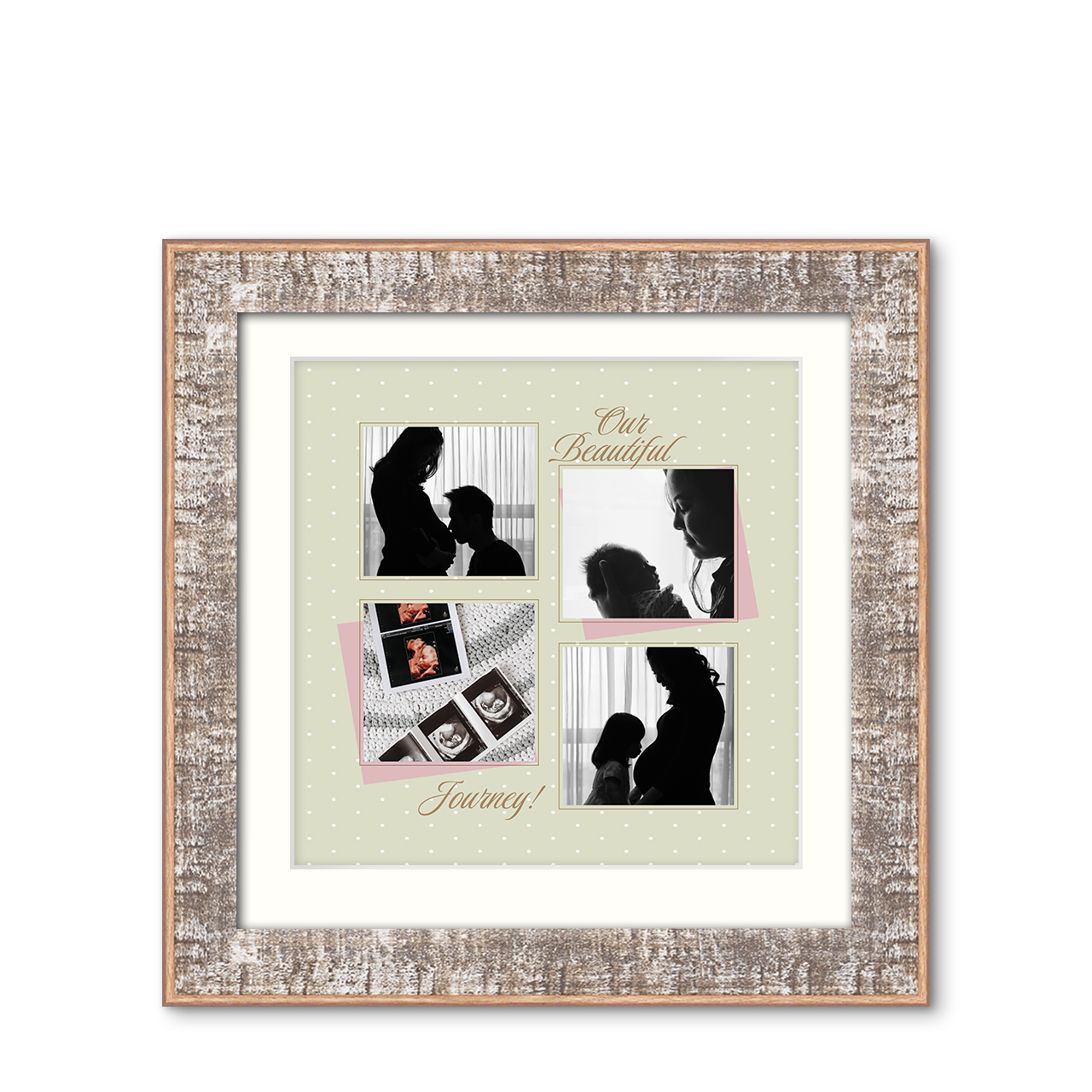 Baby's Journey - Rustic Vibe Frame with Photo Baby's Journey - Rustic Vibe Frame with Photo