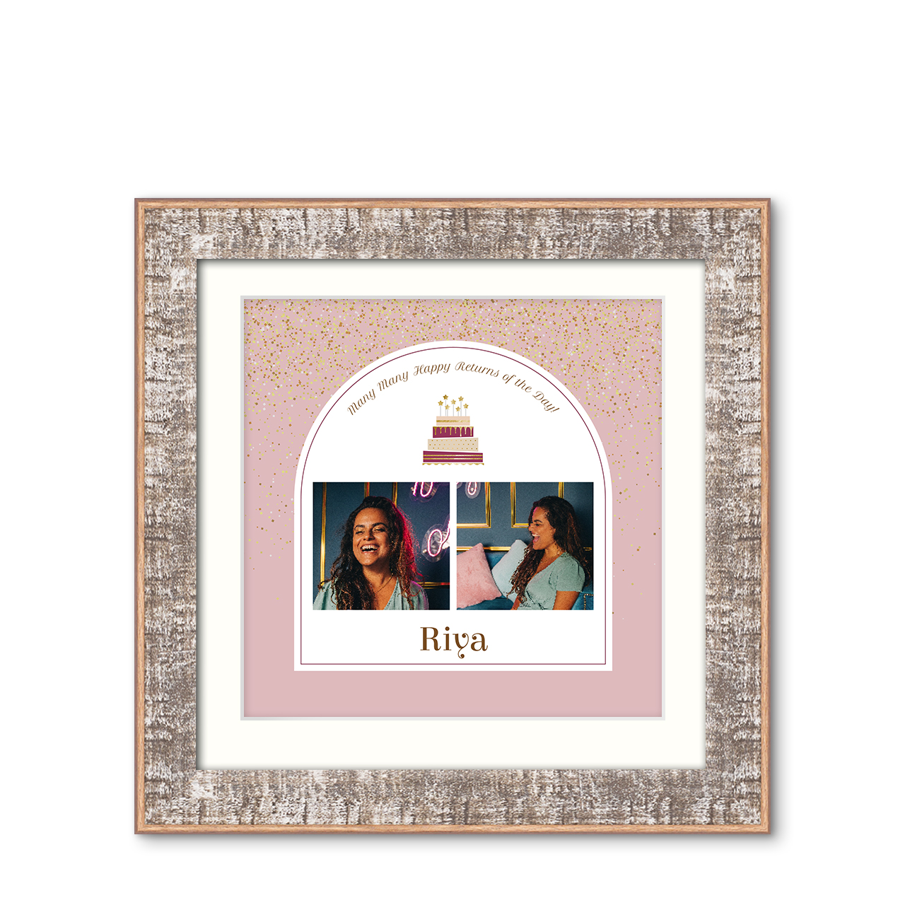 Birthday Wishes - Rustic Vibe Frame with Photo Birthday Wishes - Rustic Vibe Frame with Photo