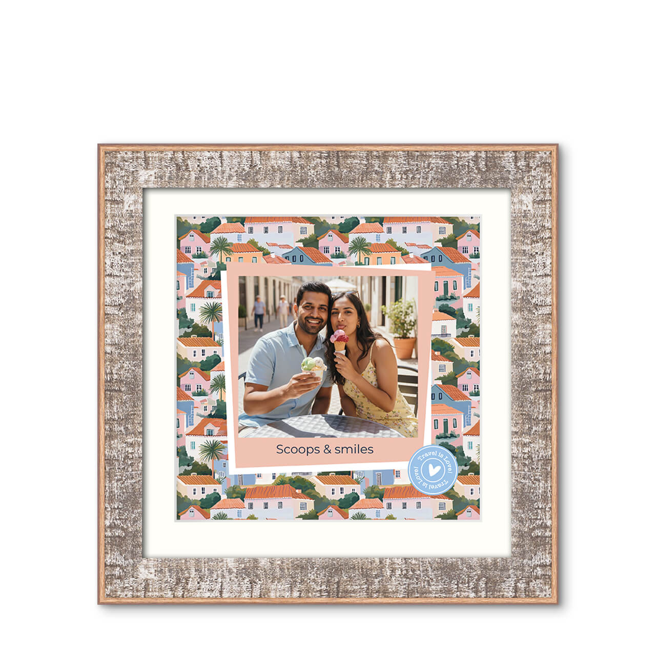 Bruised Passports - Rustic Vibe Frame with Photo Bruised Passports - Rustic Vibe Frame with Photo