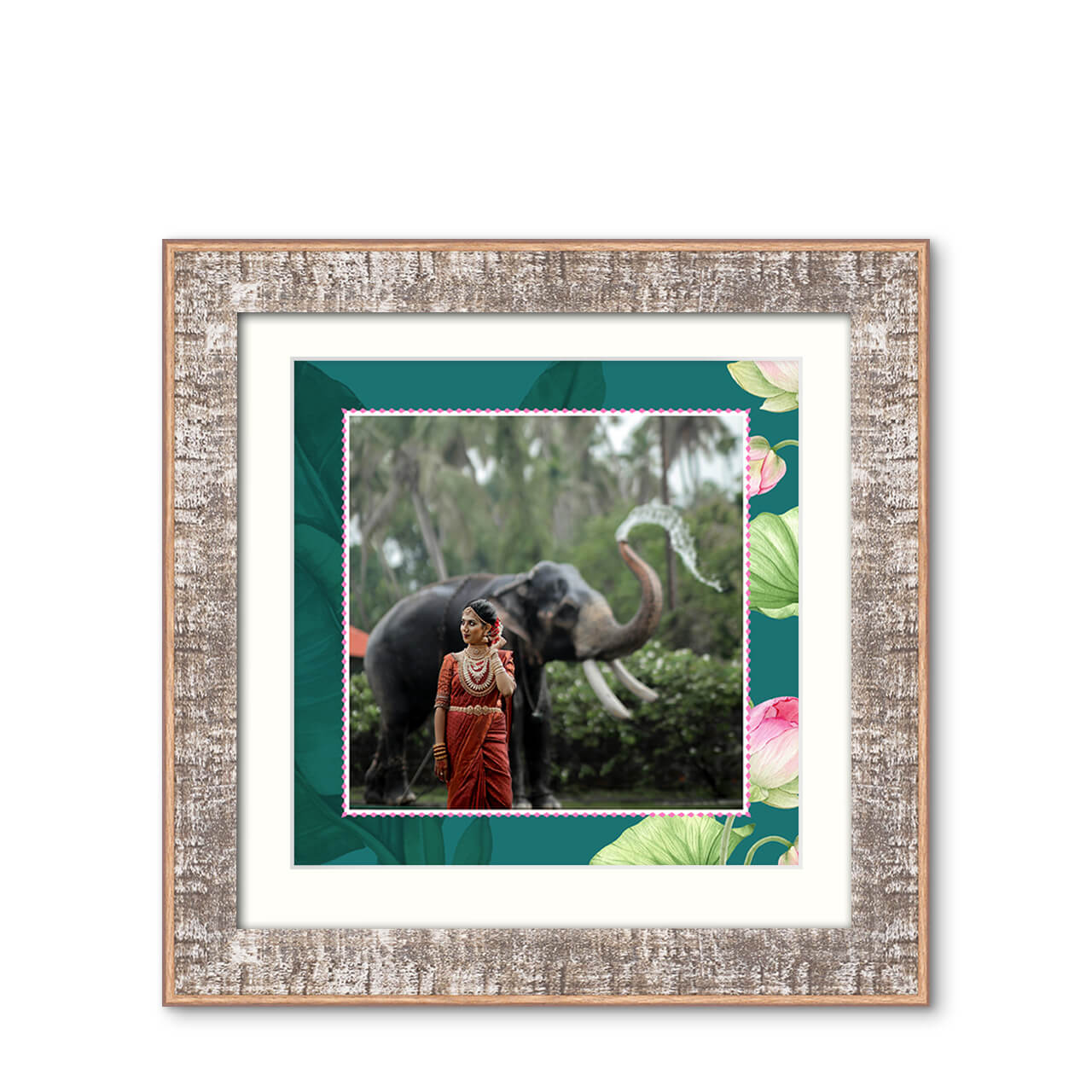 Eternal Bond - Rustic Vibe Frame with Photo Eternal Bond - Rustic Vibe Frame with Photo