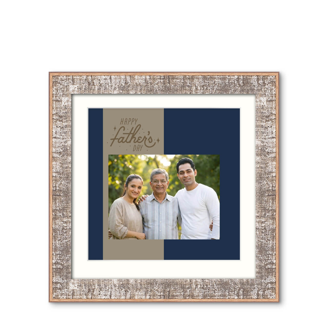 Fathers Day - Rustic Vibe Frame with Photo Fathers Day - Rustic Vibe Frame with Photo
