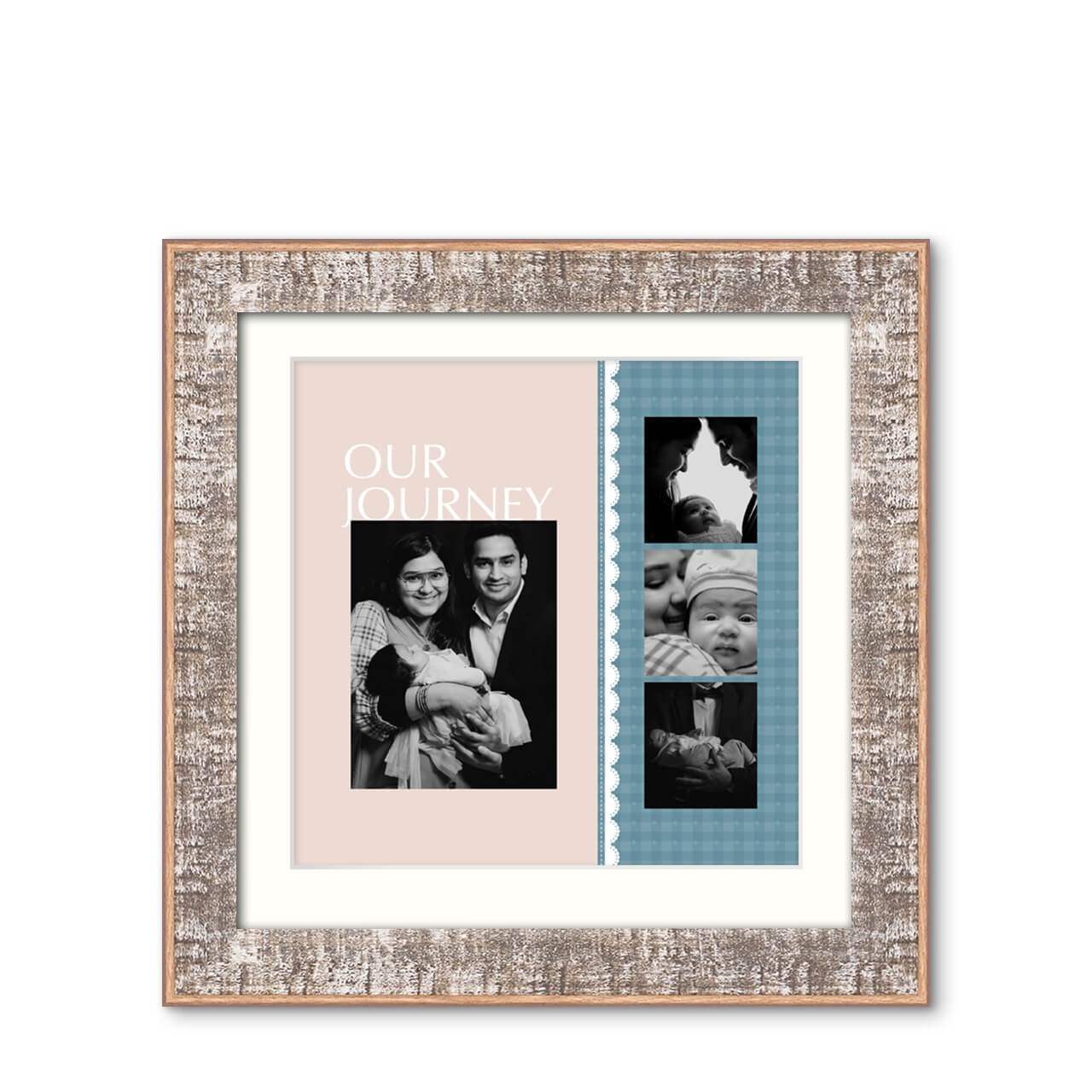 Our Journey - Rustic Vibe Frame with Photo Our Journey - Rustic Vibe Frame with Photo