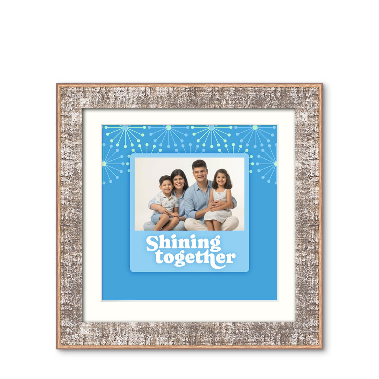 Shining Together - Rustic Vibe Frame with Photo Shining Together - Rustic Vibe Frame with Photo