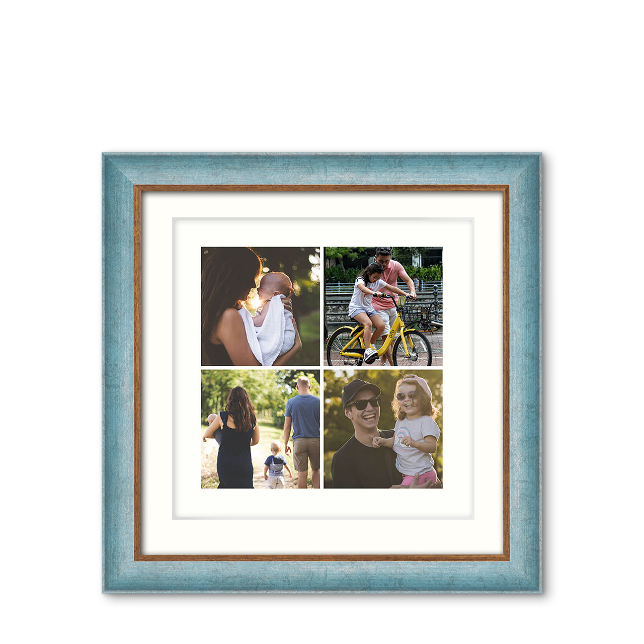 4-Photo Grid - Urban Touch Frame with Photo 4-Photo Grid - Urban Touch Frame with Photo