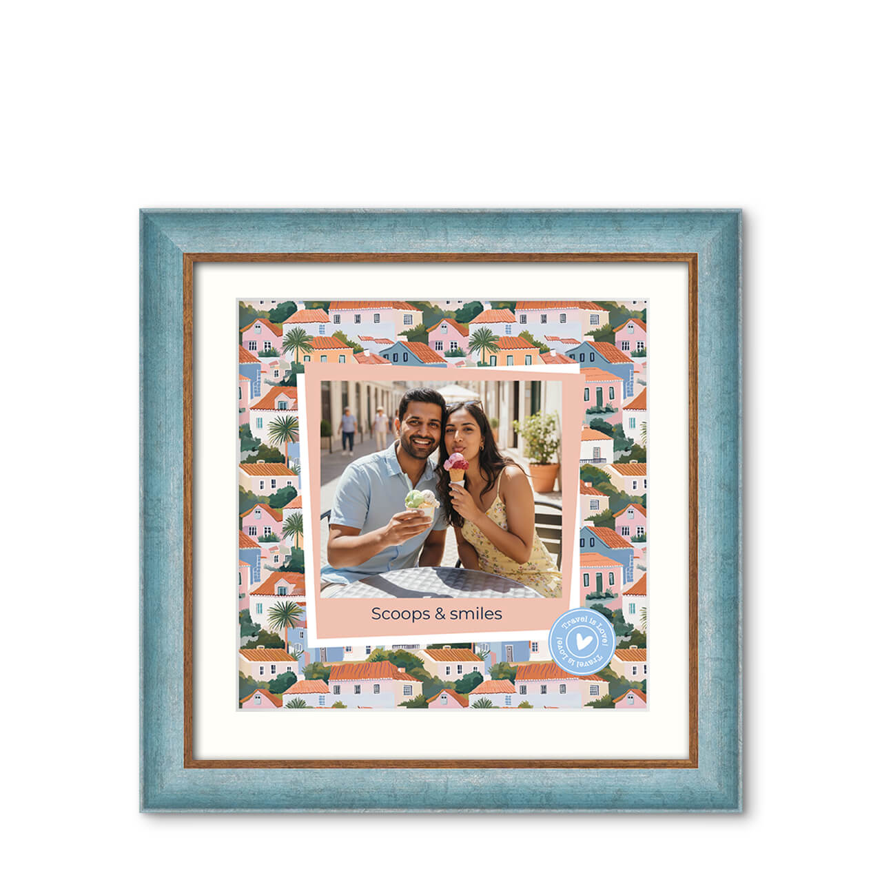 Bruised Passports - Urban Touch Frame with Photo Bruised Passports - Urban Touch Frame with Photo