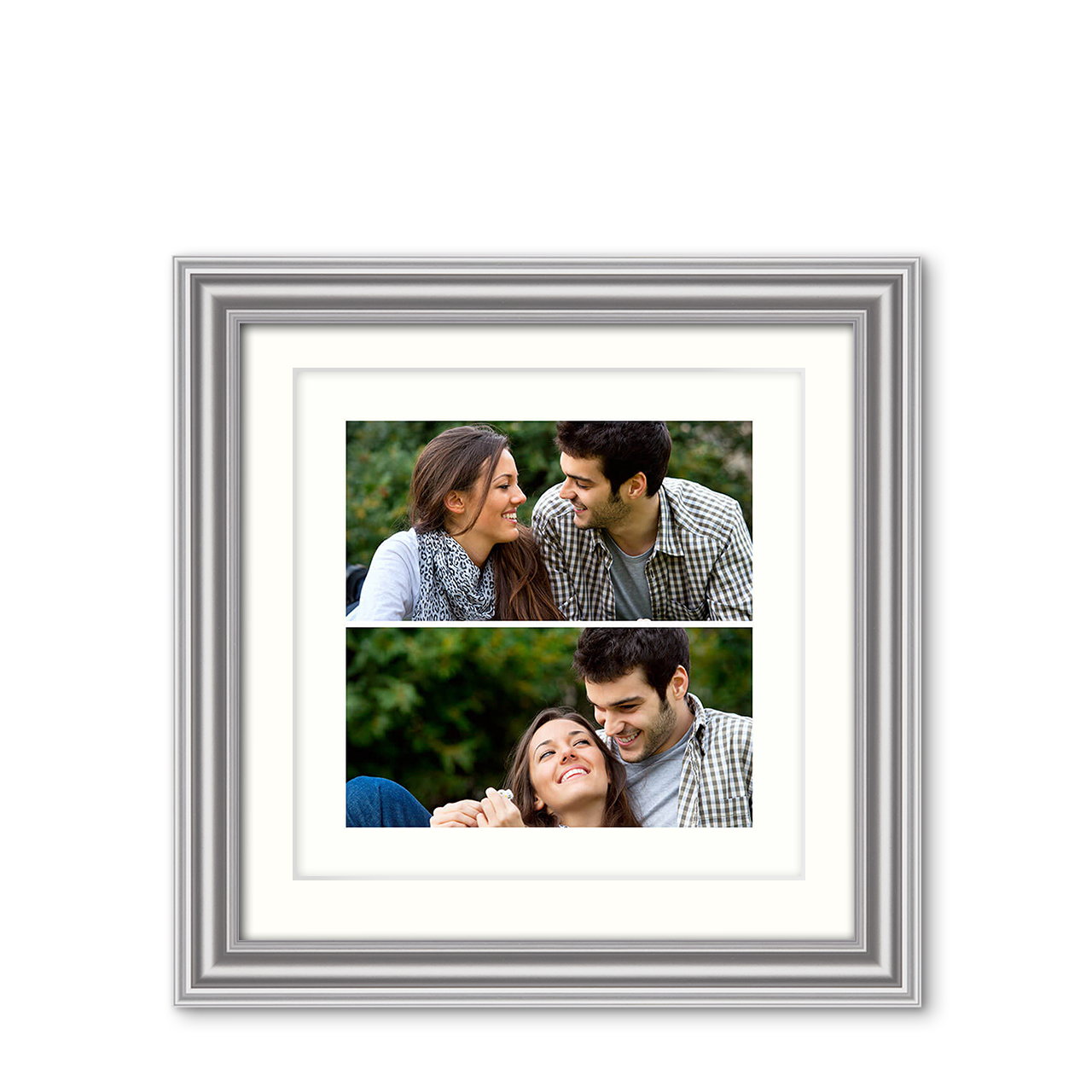 2-Photo Landscape - Vintage Vibe Frame with Photo