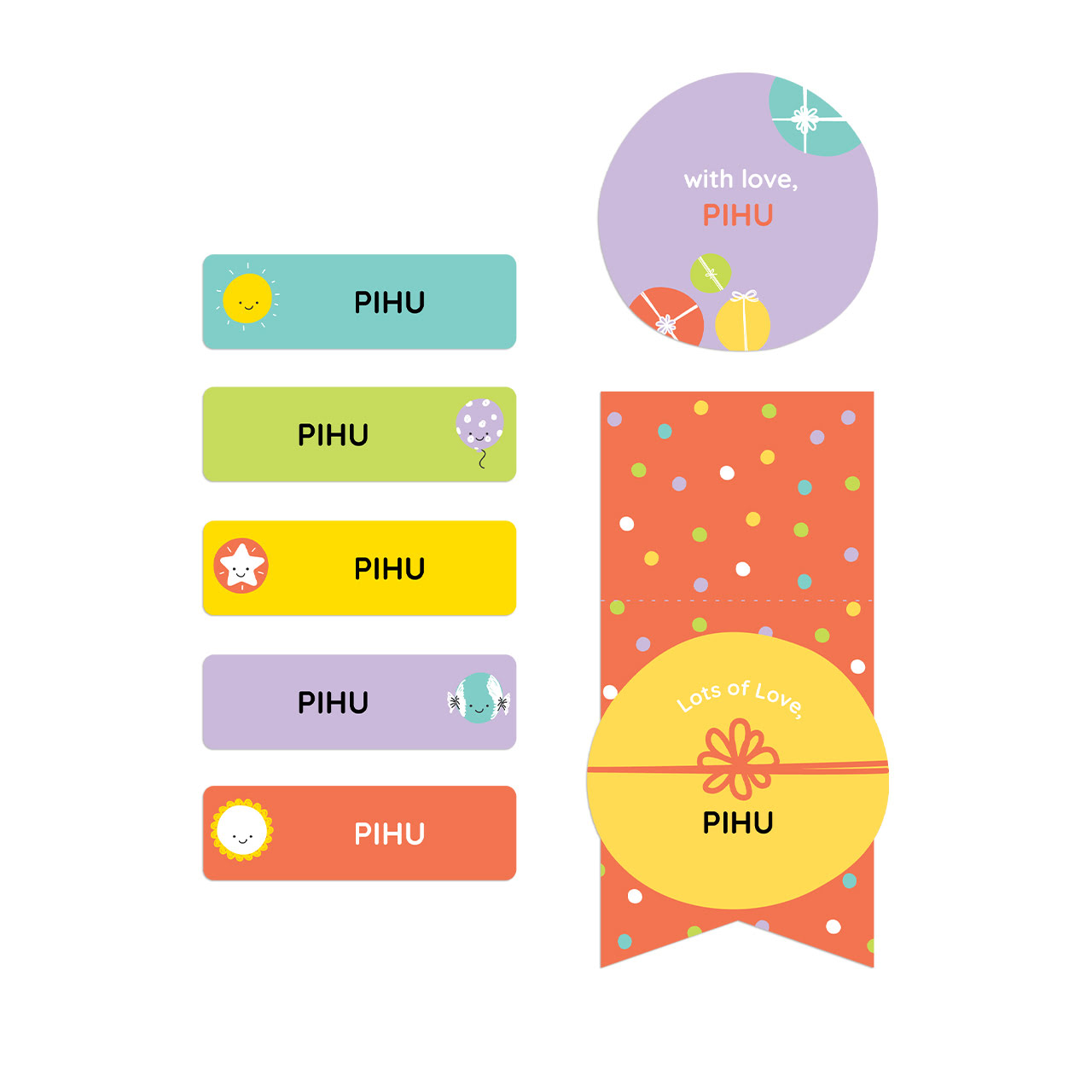 Zooboo Kids - Name Stickers (Set of 40)